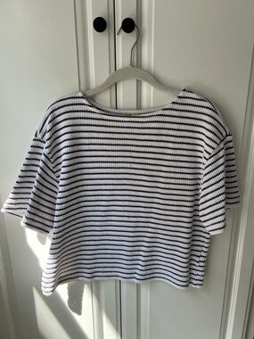 Madewell Cropped Striped Top